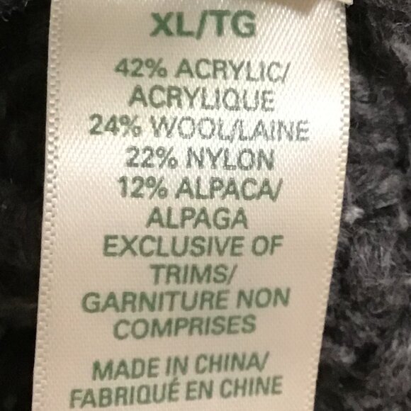 Roots Chunky Crew Neck Cable Knit Sweater  Size XL - Picture 11 of 11